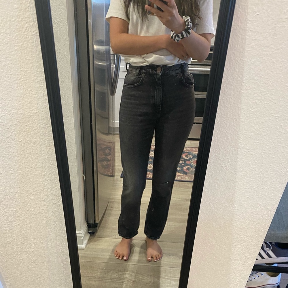 Sandro Paris high waist jeans dark gray 25